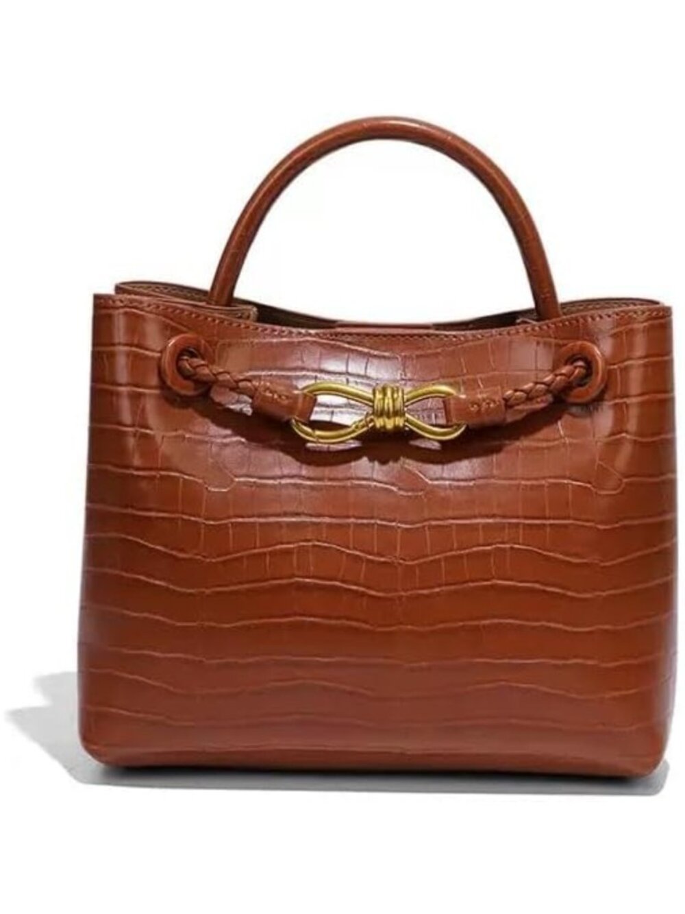 Woven Tote Bag for Women Leather Shoulder Handbag Designer Top Handle Purses